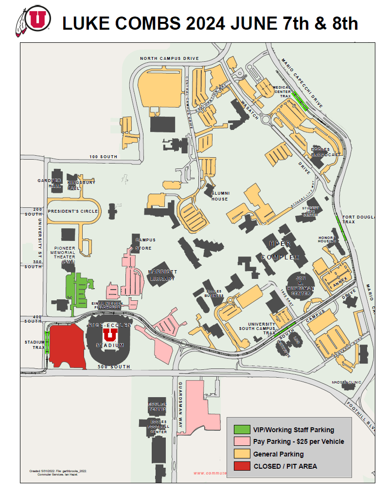 Event Parking Maps – Commuter Services